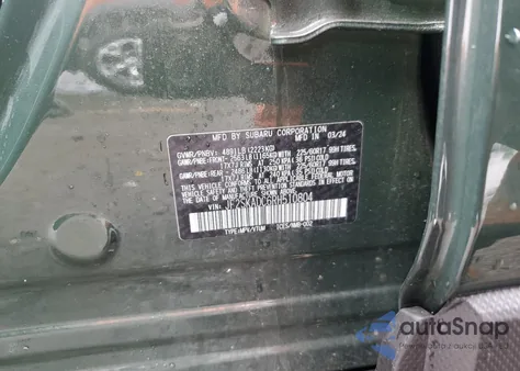 2024 Subaru Forester Premium from USA, damaged, VIN JF2SKADC6RH510804